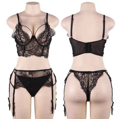 Lace Open Bra Plus Size Lingerie - Image 5