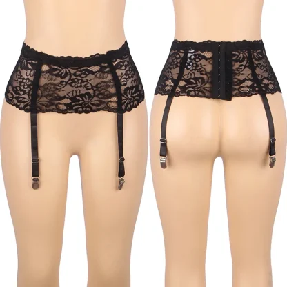 Plus Size Lace High Waist Lingerie - Image 5