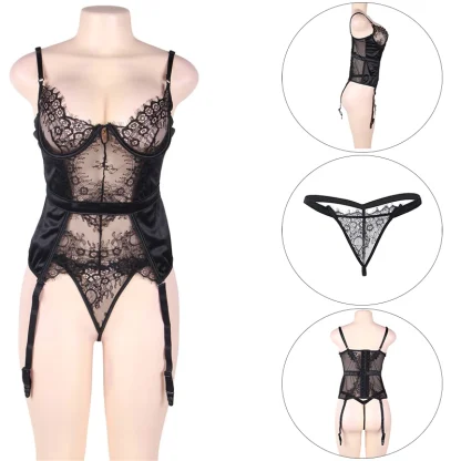 Stain Lace Plus Size Lingerie - Image 5