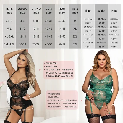 Stain Lace Plus Size Lingerie - Image 6