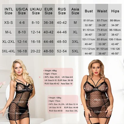Erotic Mesh Plus Size Lingerie - Image 7