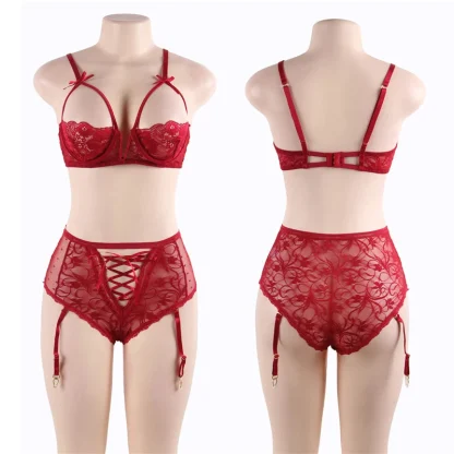 Open Bra Stylish Plus Size Lingerie - Image 5