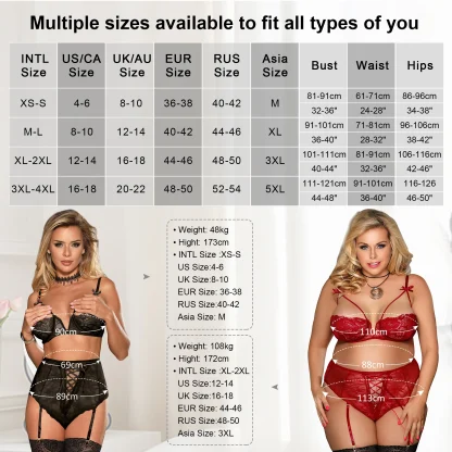 Open Bra Stylish Plus Size Lingerie - Image 7