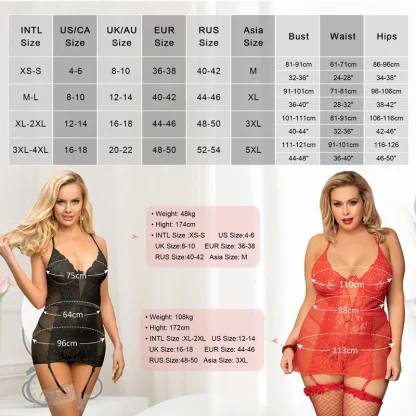 Elegant Lace Plus Size Lingerie - Image 7
