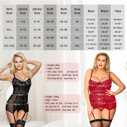Plus Size Babydoll Lingerie Set - Image 6