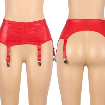 Ravishing Red Plus Size Garter Belt - Image 7