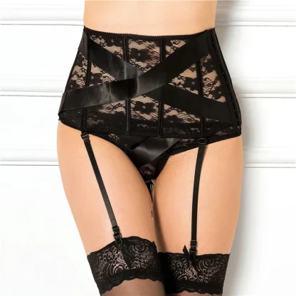 Plus Size High Waist Garter Belt - Image 5
