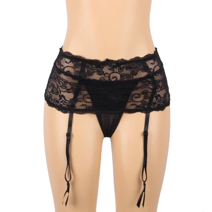 Elegance Lace Plus Size Garter Set - Image 6
