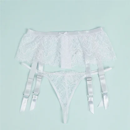 Sheer Plus Size Garter Belt Lingerie - Image 6