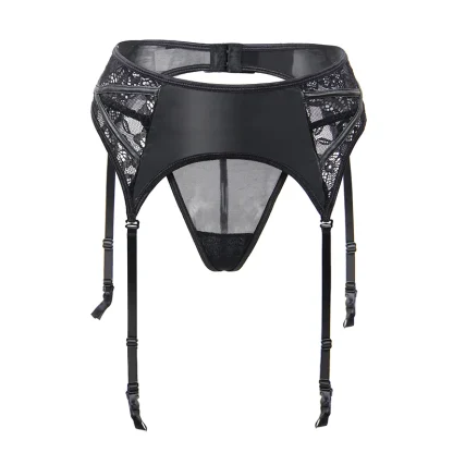 Seductive Plus Size Garter Belt Set - Image 4