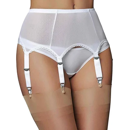 Temptation Sheer Plus Size Garter Belts - Image 5