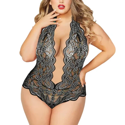 Plus Size Sexy Erotic Bodysuit - Image 5