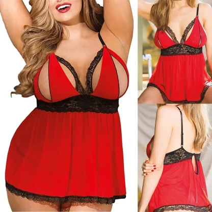 Hollow Out Plus Size Night Dress - Image 2