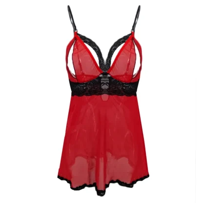 Hollow Out Plus Size Night Dress - Image 5
