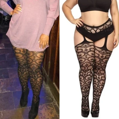 Thigh-High Plus Size Stockings - Image 2