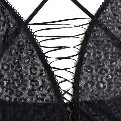 Sexy Lace-Up Bodysuit - Image 5