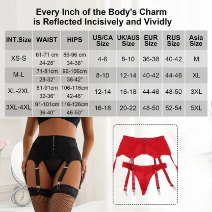 Allure Charm Plus Size Garter Belt - Image 7