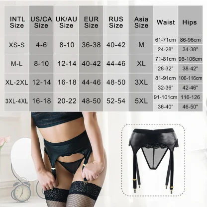 High Waist Plus Size Garter Set - Image 6