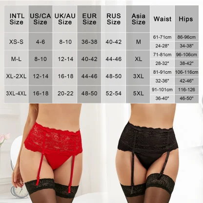 Dream Lace Plus Size Garter Belt - Image 7