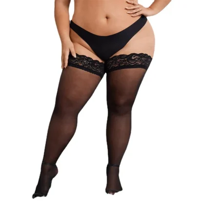 Sexy Lace Top Thigh High Stockings - Image 4