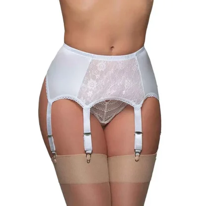 Retro High Waist Plus Size Garter Belt - Image 4