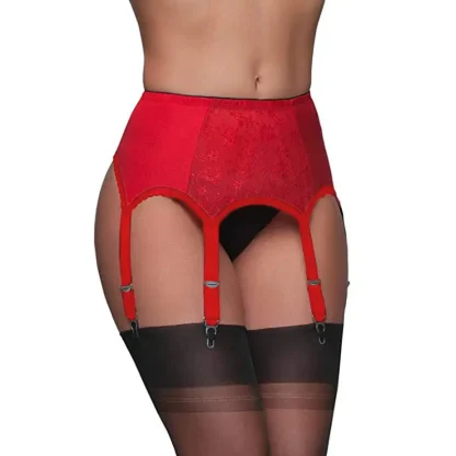 Retro High Waist Plus Size Garter Belt - Image 6