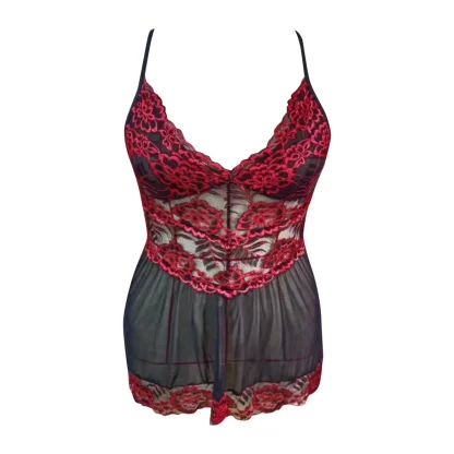 Sexy Mesh Lace Plus Size Babydoll - Image 4