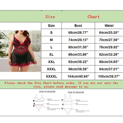 Sexy Mesh Lace Plus Size Babydoll - Image 5