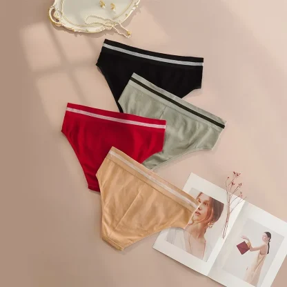 Solid Color Plus Size Panties - Image 2