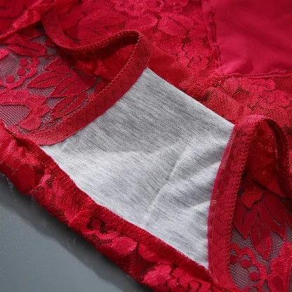 Plus Size Floral Lace Panties - Image 4