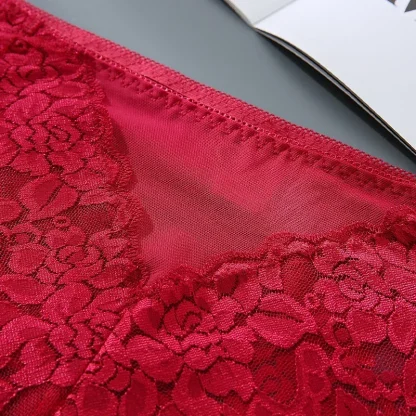 Plus Size Floral Lace Panties - Image 5