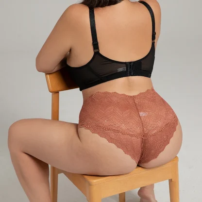 Lace Trimmed Plus Size Panties - Image 2