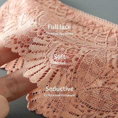Floral Lace Plus Size Thongs - Image 4