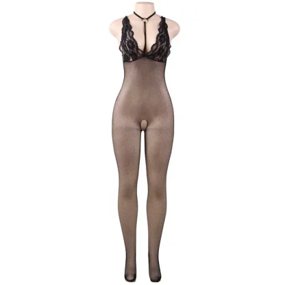 Crotchless Plus Size Full Bodystockings - Image 5