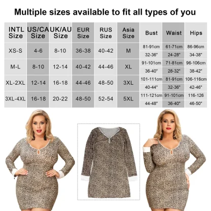 Casual Leopard Plus Size Babydoll - Image 6