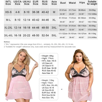 Sheer Elegance Plus Size Babydoll - Image 7