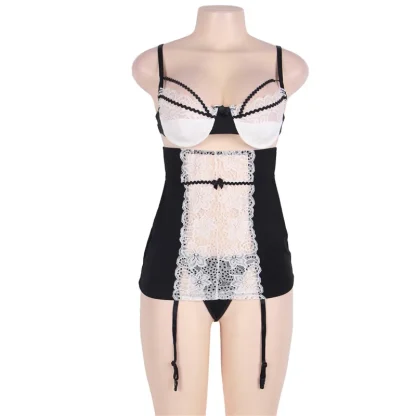 Maid Lace Plus Size Babydoll Lingerie - Image 4