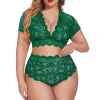 Floral Style Plus Size Lingerie - Image 2