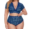 Floral Style Plus Size Lingerie - Image 4
