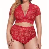 Floral Style Plus Size Lingerie - Image 5