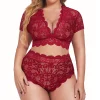 Floral Style Plus Size Lingerie - Image 6