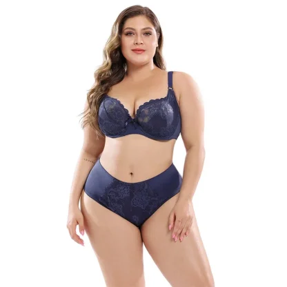 Plus Size Lace Bra and Panty Set - Image 6
