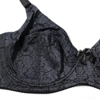 Lace Print Plus Size Push-Up Bra - Image 5