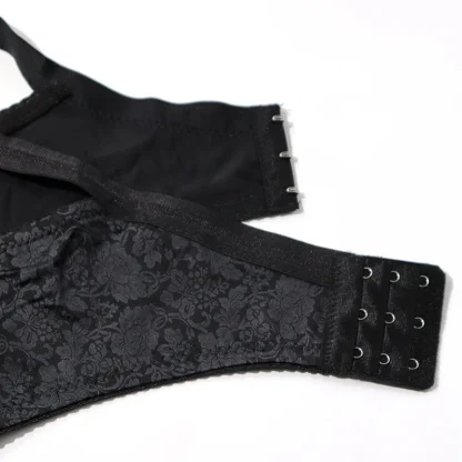 Lace Print Plus Size Push-Up Bra - Image 6
