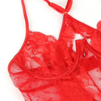Sheer Sleeveless Plus Size Lingerie - Image 6
