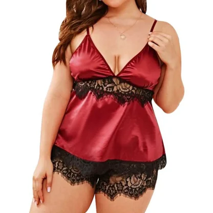 Seductive Lace Plus Size Babydoll - Image 3