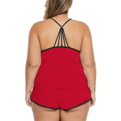 Plus Size Sexy Lace Pajama Set - Image 5