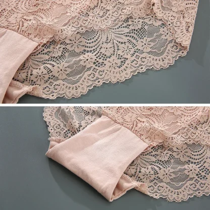 Floral High-Waist Plus Size Panties - Image 3