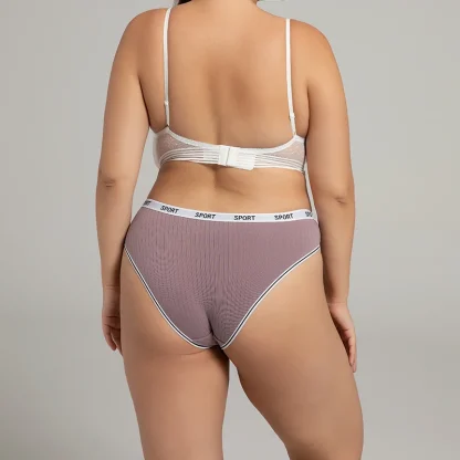 Mid-Waist Comfort Plus Size Panty - Image 3