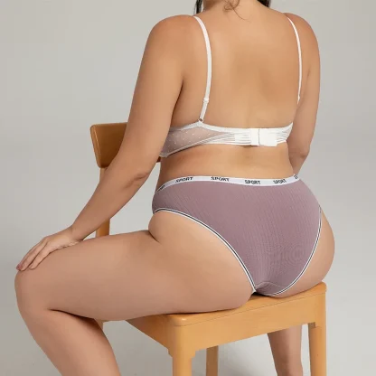 Mid-Waist Comfort Plus Size Panty - Image 5